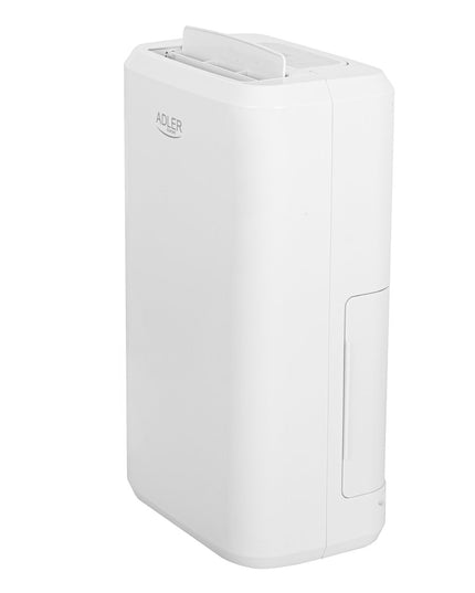 Компресорен влагоабсорбатор Adler AD 7861, 280W, 10L/24h, 2л резервоар, Таймер, LCD дисплей, 2 режима, PP филтър, Бял