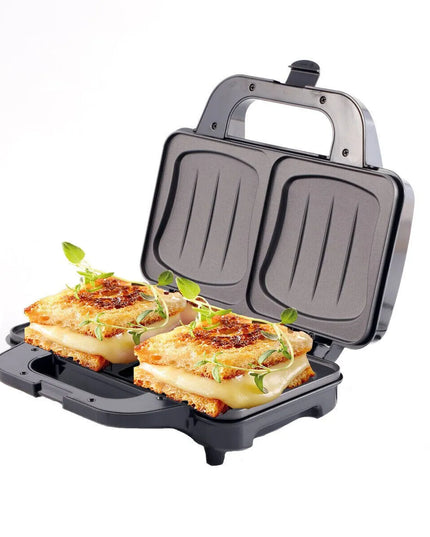 Сандвич тостер Camry CR-3054, 1300W, Незалепващо покритие, 2 сандвича, ЧеренИнокс