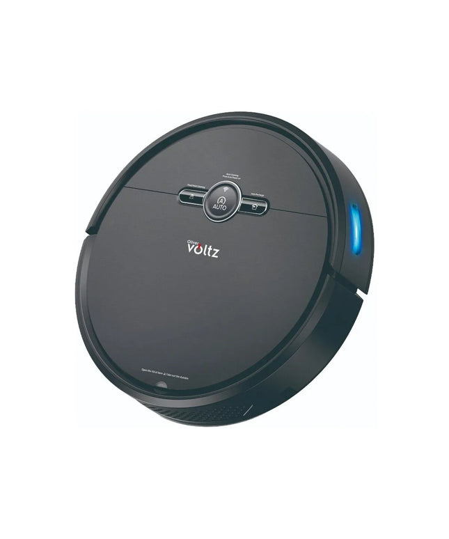 Прахосмукачка робот Oliver Voltz OV51004A, 4400mAh, 600 мл, До 200 m2, Wi-Fi, Tuya Smart, Дистанционно управление, Жироскоп, Черен