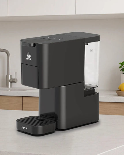 Еспресо машина за мляно кафе и капсули 8в1 MAR MR-1004, 1450W, 19 bar, Черен