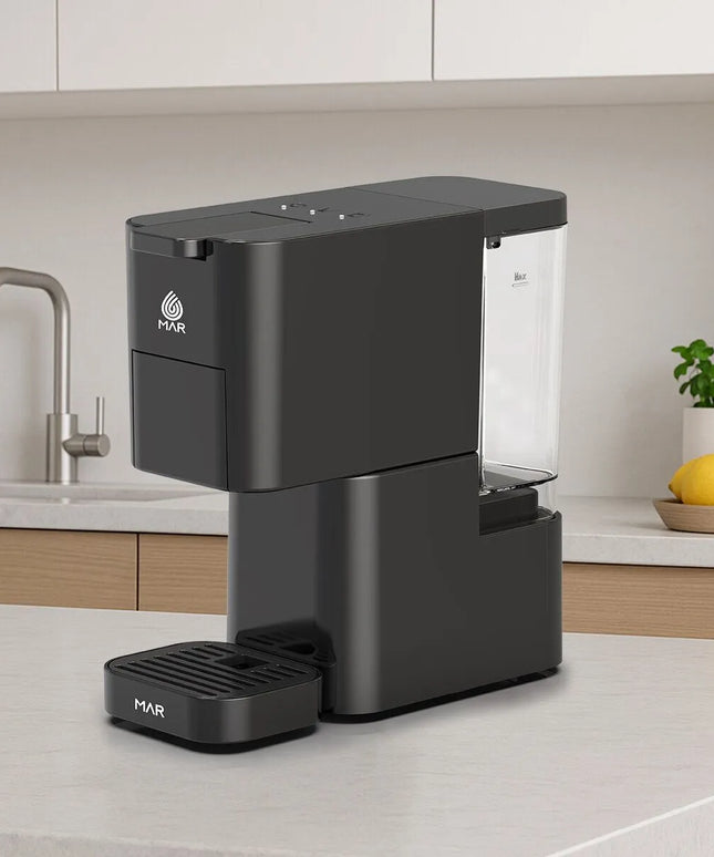 Еспресо машина за мляно кафе и капсули 8в1 MAR MR-1004, 1450W, 19 bar, Черен