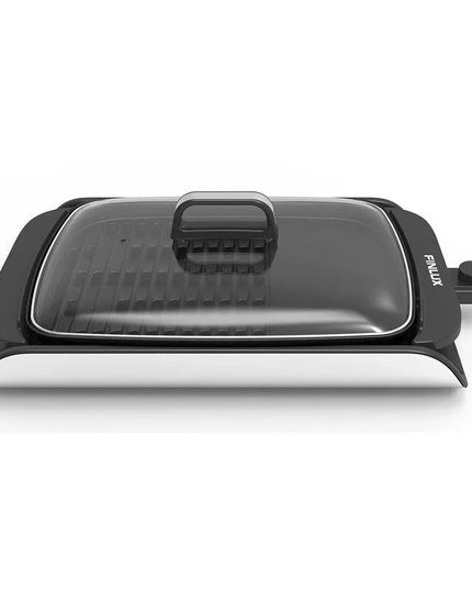 Електрическа скара Finlux FG-2234SG, 2000W, Незалепващо покритие, Стъклен капак, Черен