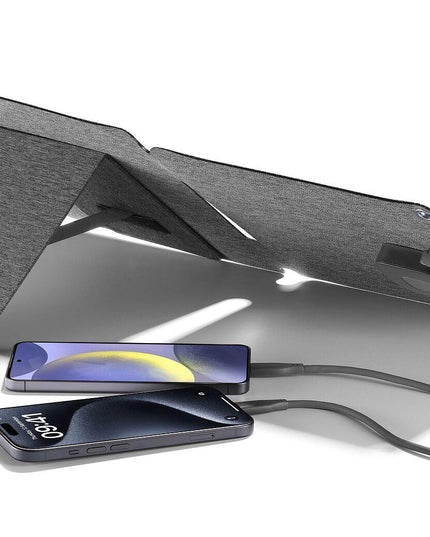 Соларно зарядно 2 панела USB + USB-C, IP65 10W