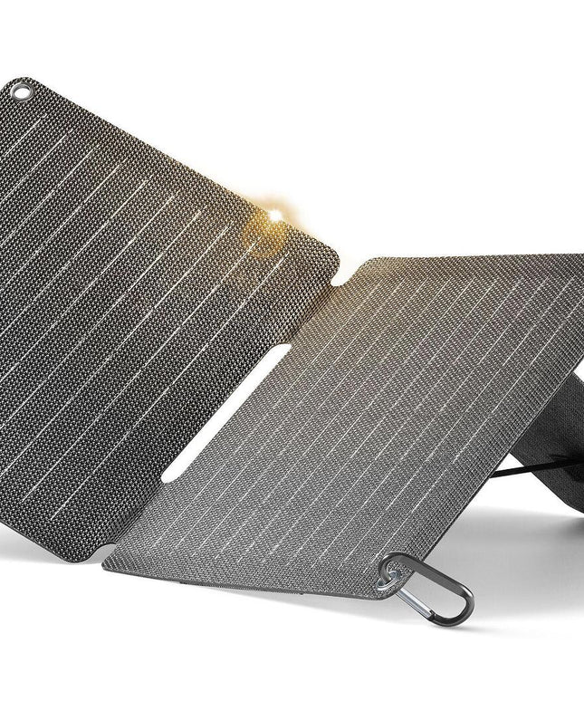 Соларно зарядно 2 панела USB + USB-C, IP65 10W