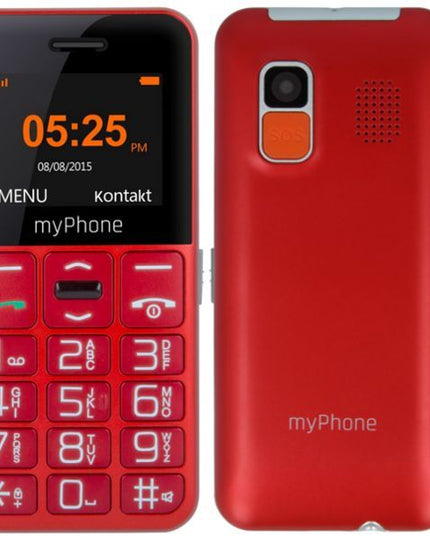 Телефон за възрастни myPhone Halo Easy, червен цвят