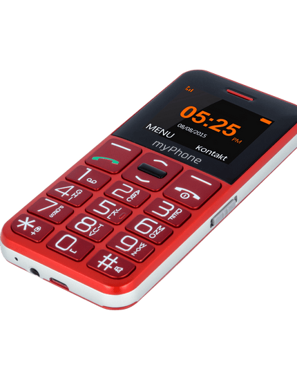 Телефон за възрастни myPhone Halo Easy, червен цвят