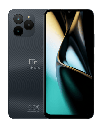 Телефон myPhone N23 Lite в тъмносив цвят с подарък калъф