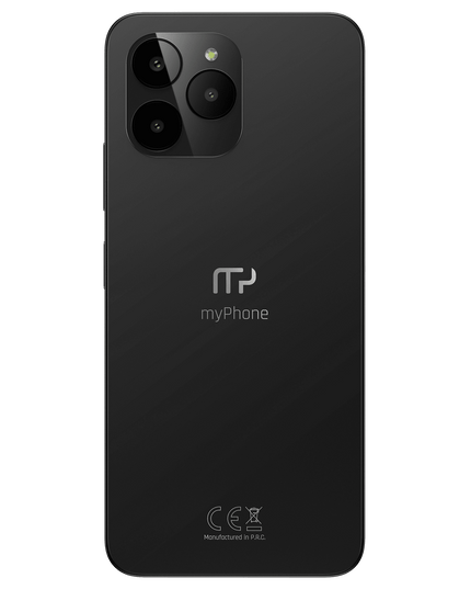 Телефон myPhone N23 в черен цвят с подарък калъф