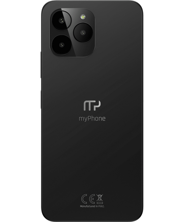 Телефон myPhone N23 в черен цвят с подарък калъф