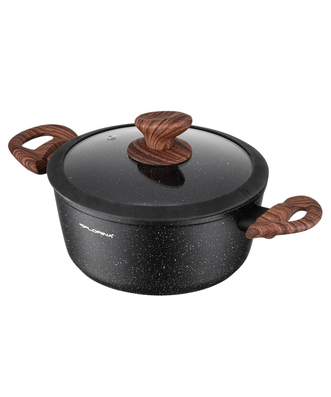 Тенджера Florina Master Black 24см с капак