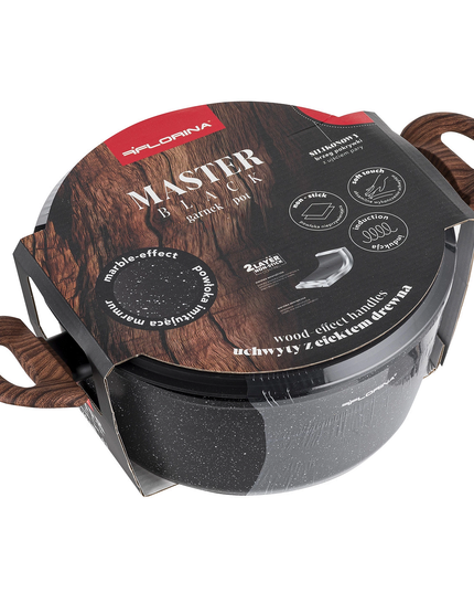 Тенджера Florina Master Black 24см с капак