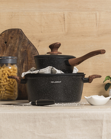 Тенджера Florina Master Black 24см с капак