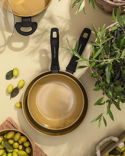 Уок тиган Florina AmVegan 28 см – дълбок алуминиев тиган с незалепващо