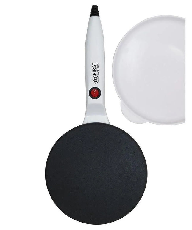 Уред за палачинки First Austria FA-5307-2, 600W, 20 см, Незалепващо покритие, Бял