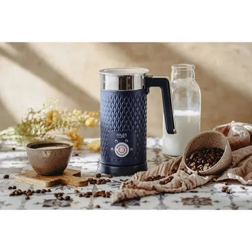 Кана за мляко на пяна за лате и капучино Adler AD-4494, 500W, 4 функции, 300 мл, СинЧеренБял