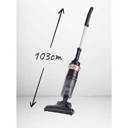 Вертикална прахосмукачка без торба Adler AD-7049, 2 в 1, 800W, 15 kPa, 0,8 л, HEPA филтър, Розово златоЧерен