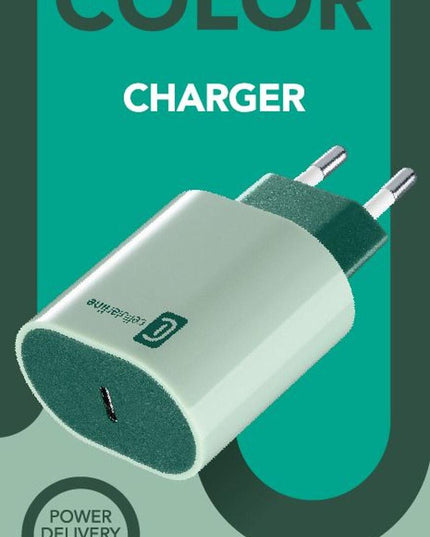 Зарядно Style Color 220V PD USB-C 20W, Зелено