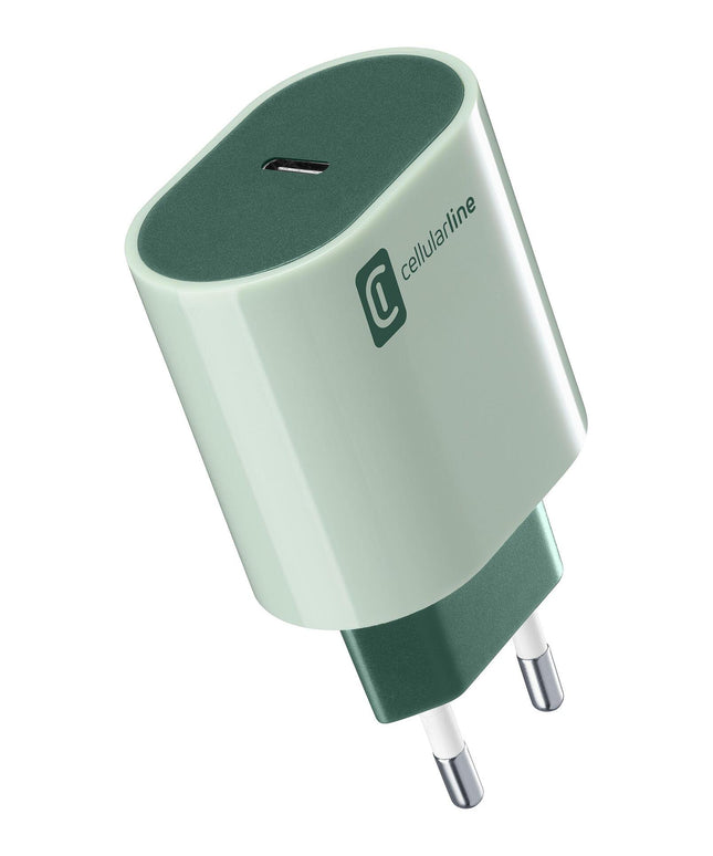 Зарядно Style Color 220V PD USB-C 20W, Зелено